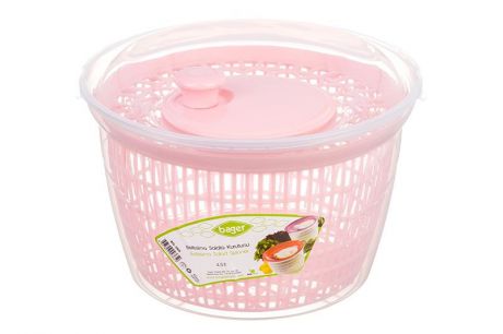 Сушилка для салата/овощей/фруктов/ягод Elan Gallery Ассорти, прозрачный, розовый