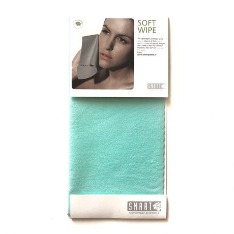 Салфетка Smart для лица (замша) цвет зеленый, Микроволокно