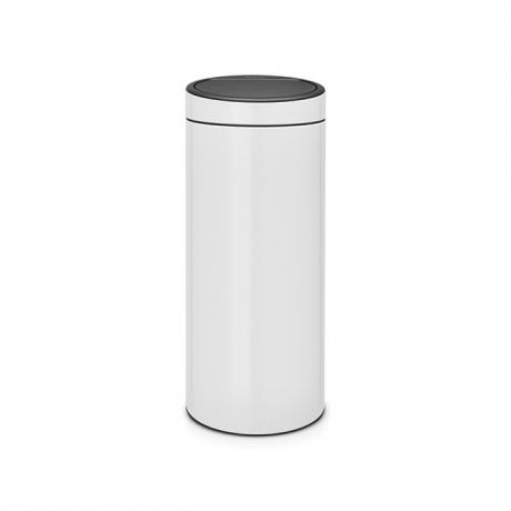 Бак мусорный Brabantia "Touch Bin New", цвет: белый, 30 л. 115141