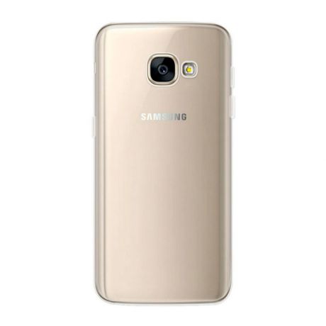 Чехол для сотового телефона Мобильная мода Samsung A7 2016 Накладка силиконовая с кожаной нашивкой и логотипом ORIG, черный, прозрачный