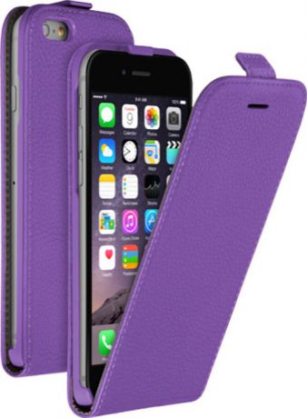 Чехол-флип Deppa + защитная пленка для Apple iPhone 6/6S, фиолетовый