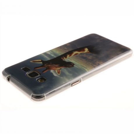 Moonmini для Samsung Galaxy Grand Prime G530 Ultra Slim Fit Мягкий защитный чехол для телефона с ТПУ (Жираф)