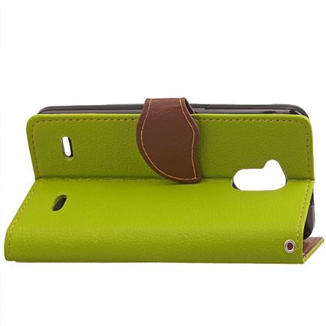 Кожаный чехол из полиуретана с флип-стойкой, гнездами для карточек, с магнитной крышкой для ZTE Blade V7