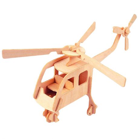 Сборная модель из дерева, 3D пазл Вертолет, серия П
