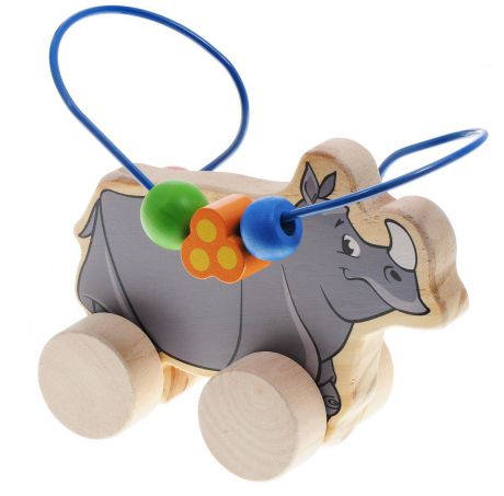 Мир деревянных игрушек Лабиринт-каталка Носорог