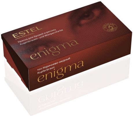 Краска для бровей ESTEL PROFESSIONAL ENIGMA комплект для окрашивания бровей и ресниц коричнево-медный 2*20 мл