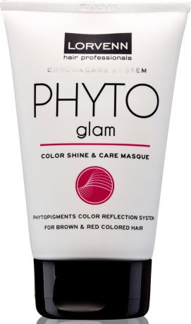 Маска Lorvenn Phyto Glam для волос, окрашенных в коричневый и красный цвет, 100 мл