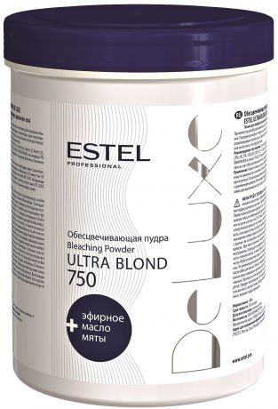 Осветлитель для волос ESTEL PROFESSIONAL пудра DE LUXE для обесцвечивания волос ultra blond 750 г, 750