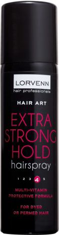 Лак для волос Lorvenn Hair Art Extra Strong, экстра сильной фиксации, 100 мл