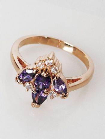 Кольцо бижутерное Lotus jewelry 32R-03am, Ювелирный сплав, фиолетовый