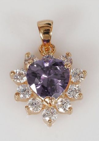 Подвеска/кулон бижутерный Lotus jewelry 3019P-01am, Ювелирный сплав, фиолетовый