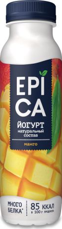 Йогурт питьевой Epica Манго, 2,5 %, 290 г