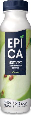 Йогурт питьевой Epica Яблоко, 2,5 %, 290 г