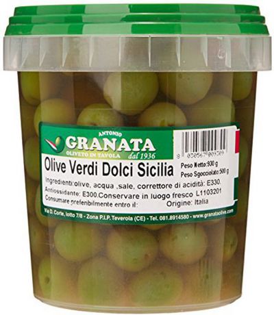 Овощные консервы Fior Di Terra "Оливки сицилийские", 930 г
