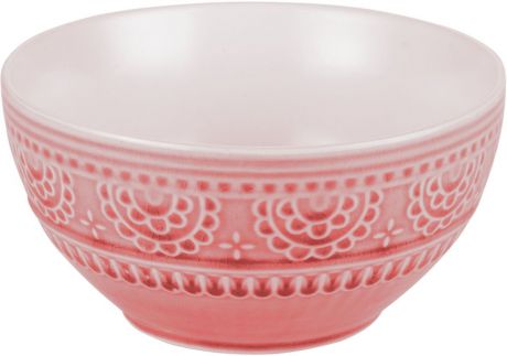 Набор салатников "Tongo", цвет: розовый само, диаметр 17 см, 6 шт