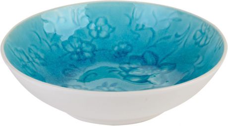 Набор салатников Tongo "Цветок", цвет: голубая бирюза, диаметр 17 см, 6 шт