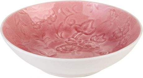 Набор салатников Tongo "Цветок", цвет: розовый само, диаметр 17 см, 6 шт