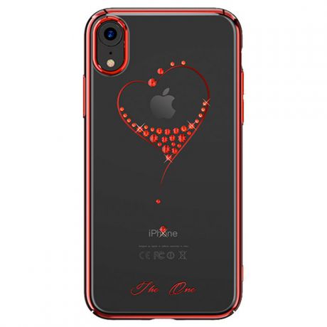 Чехол для сотового телефона Kingxbar Wish Series для iPhone XR, прозрачный, красный