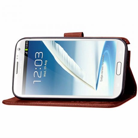 Защитный флип-чехол с отделением для карт Moonmini для Samsung Galaxy Note 2