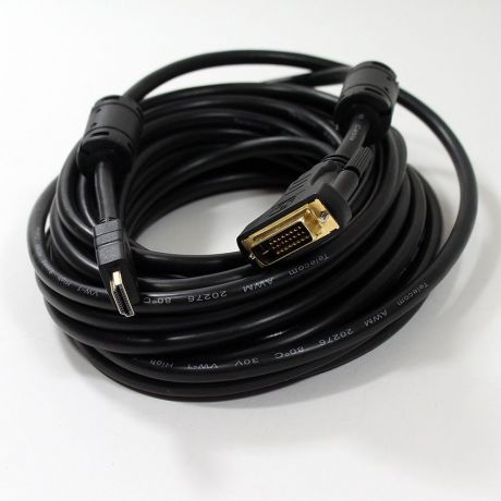 Кабель TELECOM HDMI - DVI-D Dual Link 19M/25M, CG481F-10M, черный