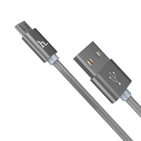 Кабель USB Hoco X2 Knitted серый