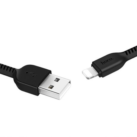Кабель USB Hoco X20 Flash Lightning, 1 м, черный