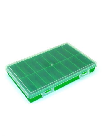 Органайзер для рукоделия PolymerBOX Органайзер для мелочей 16 ячеек, зеленый