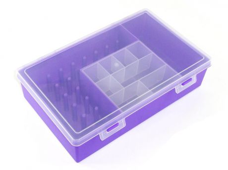 Органайзер для рукоделия PolymerBOX Органайзер для мелочей -швейных принадлежностей, фиолетовый