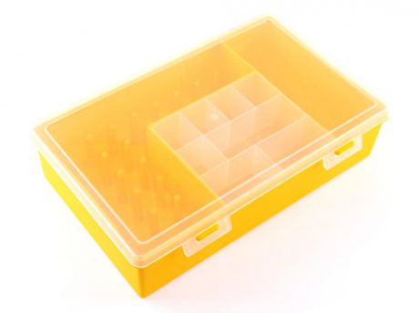 Органайзер для рукоделия PolymerBOX Органайзер для мелочей -швейных принадлежностей, желтый