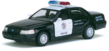 Машинка металлическая с открывающимися дверями, модель Ford Crown Victoria Police Interceptor