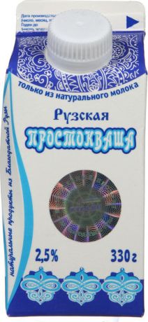 Простокваша Рузское молоко, 2,5%, 330 г