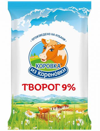 Творог Коровка из Кореновки, 9%, 180 г