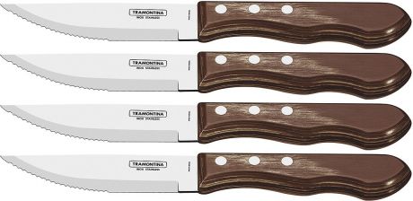 Набор ножей для стейка Tramontina Polywood, 21199/931-TR, коричневый, 4 шт