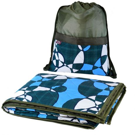 Комплект коврик и рюкзак "Круги" хаки