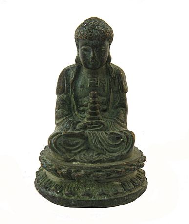 Статуэтка "Будда". Металл, прочеканка. Китай, вторая половина XX века