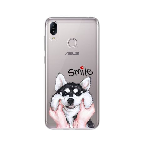 DLKJCY Силиконовый мягкий чехол для телефона для ASUS ZenFone Max (M2) ZB633KL Прозрачная обложка с красочным рисунком в виде цветка милой собаки