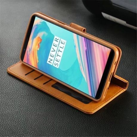 Кожаный чехол-подставка с магнитной застежкой и отделениями для карт для iphone Samsung Huawei