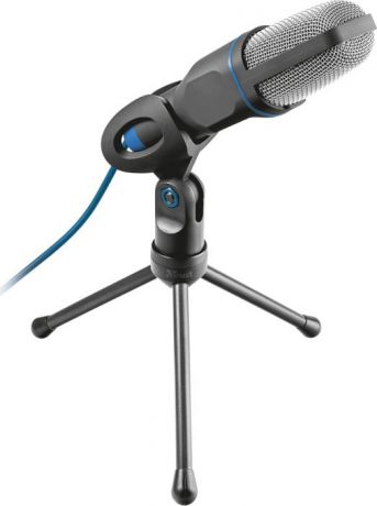 Стрим микрофон Trust Mico USB, 20378, черный