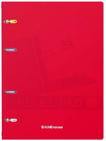 Тетрадь общая ErichKrause Classic, на кольцах, A5, в клетку, 47375, красный, 80 листов