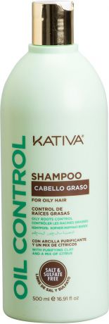 Шампунь Kativa "Oil Control. Контроль" для жирных волос, 500 мл