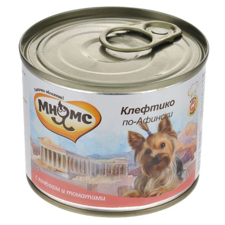 Консервы для собак Мнямс "Клефтико по-Афински", с ягненком в томате, 6х200 г