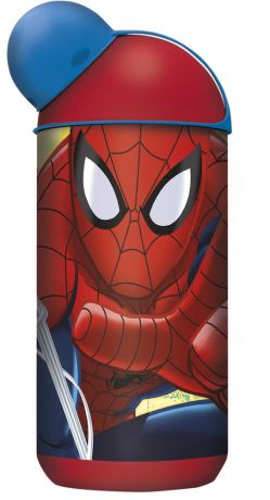 Бутылка пластиковая Stor (эрогономичная, 400 мл). Человек-паук Красная паутина, арт. 33452