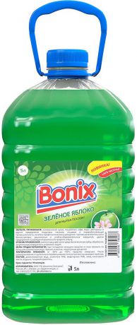 Средство для мытья посуды Bonix Зеленое яблоко, 5 л
