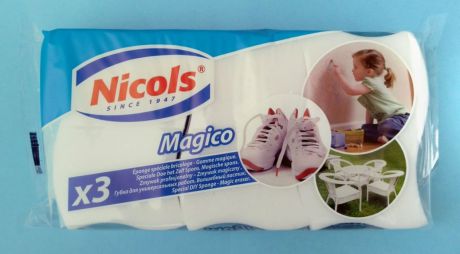 Меламиновая губка NICOLS 507012, белый