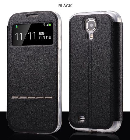 для Samsung Galaxy S6 Чехлы Роскошный смарт-ответ Кожаный флип Силиконовый чехол для Samsung S4 S5 mini Note Capa 3 4 5 Shell Cover 2