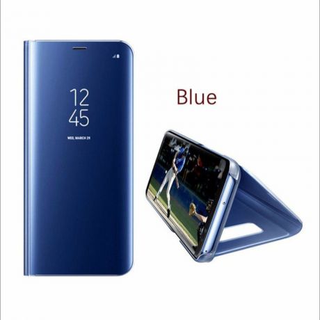 Флип Кейс Чехол для телефона Корпус Зеркало прозрачный для Samsung S7 S8 S8 Plus S9 S9 Plus Чехол