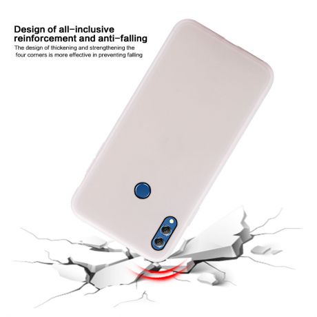 Для Huawei Honor 10 Lite 2019 P Smart (2019) Задняя крышка Slim Fit Мягкий чехол для телефона ТПУ Защитный чехол от царапин Белый