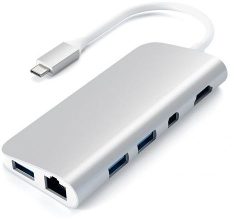 Хаб Satechi ALUMINUM TYPE-C MULTIMEDIA ADAPTER Silver