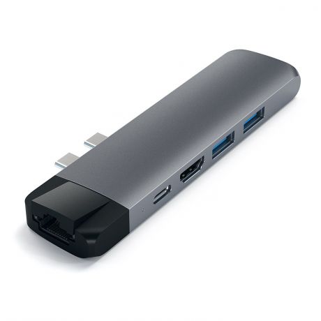 Хаб Satechi ALUMINUM TYPE-C PRO HUB ADAPTER WITH ETHERNET (Space Gray)