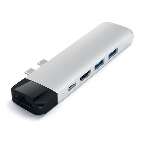 Хаб Satechi ALUMINUM TYPE-C PRO HUB ADAPTER WITH ETHERNET (Silver)